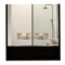 Tuhome Jaspe Mirror Cabinet, Three Internal Shelves, One Open Shelf, Double Door Cabinet, Black GLW5551 - alternate 5
